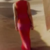 Racer Crew Neck Rib Maxi Dress