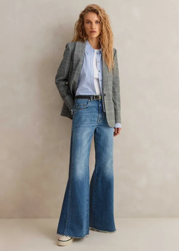 Regular Length Split Seam Flare Jean
