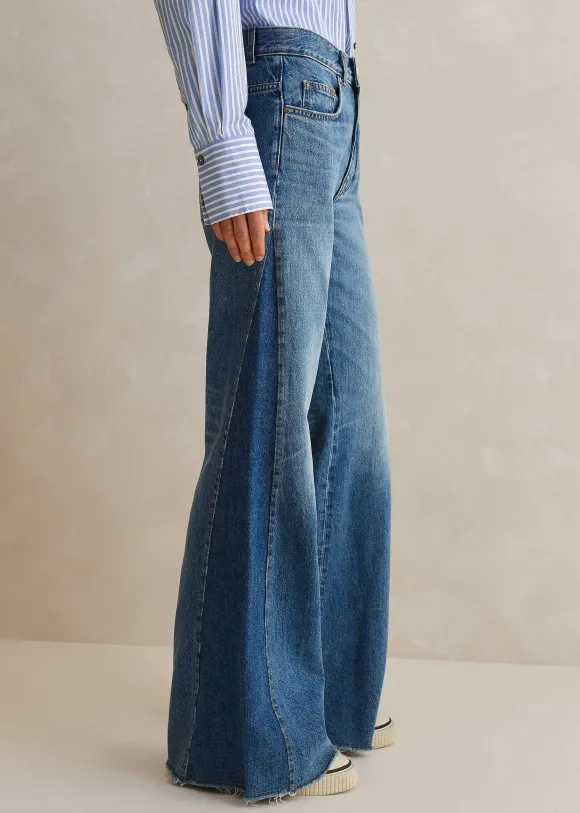 Regular Length Split Seam Flare Jean