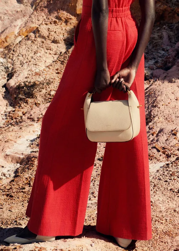 Resin Handle Crossbody Bag