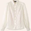 Scallop Pleat Detail Blouse + Cami