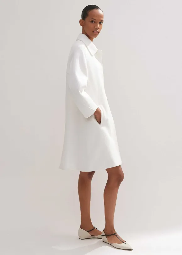 Sculptural Sleeve Swing Coat Co-Ord