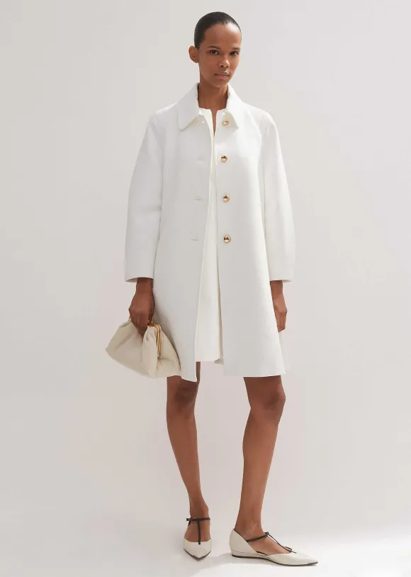 Sculptural Sleeve Swing Coat Co-Ord