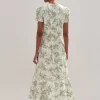 Shadow Berry Print Maxi Dress