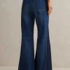 Short Length Split Seam Flare Jean