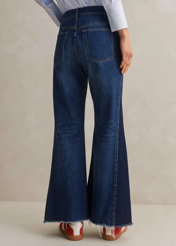 Short Length Split Seam Flare Jean
