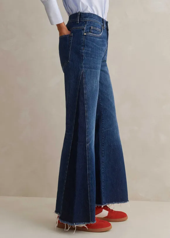Short Length Split Seam Flare Jean
