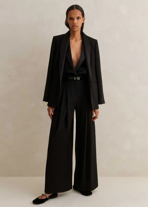 Short-Length Wide-Leg Forever Tux Trouser