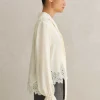 Silk + Lace Cropped Pussybow Blouse