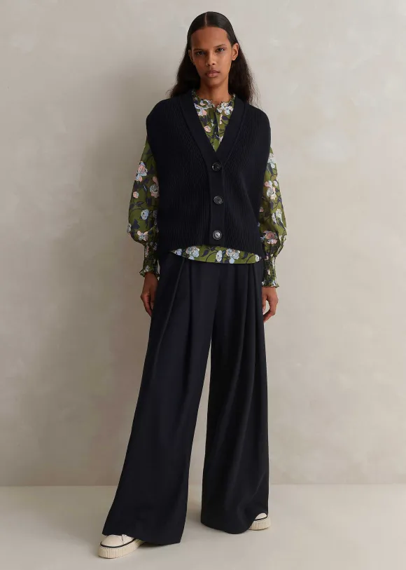 Silk Cotton Rose Print Blouse