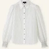 Silk Cotton Stripe Shirt