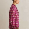 Silk Cotton Waterlily Print Blouse