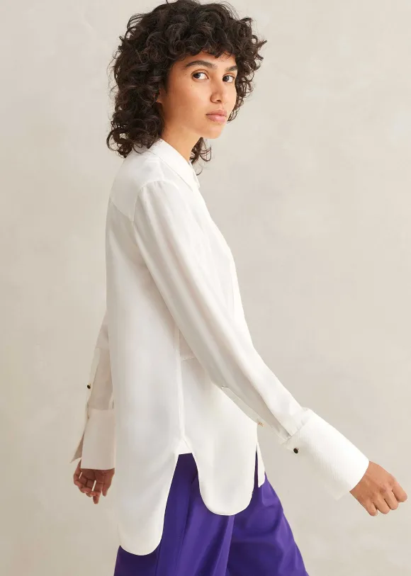 Silk Tux Shirt