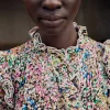 Silk-Blend Devor Confetti Print Maxi Dress