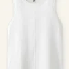 Slub Crew Neck Swing Vest