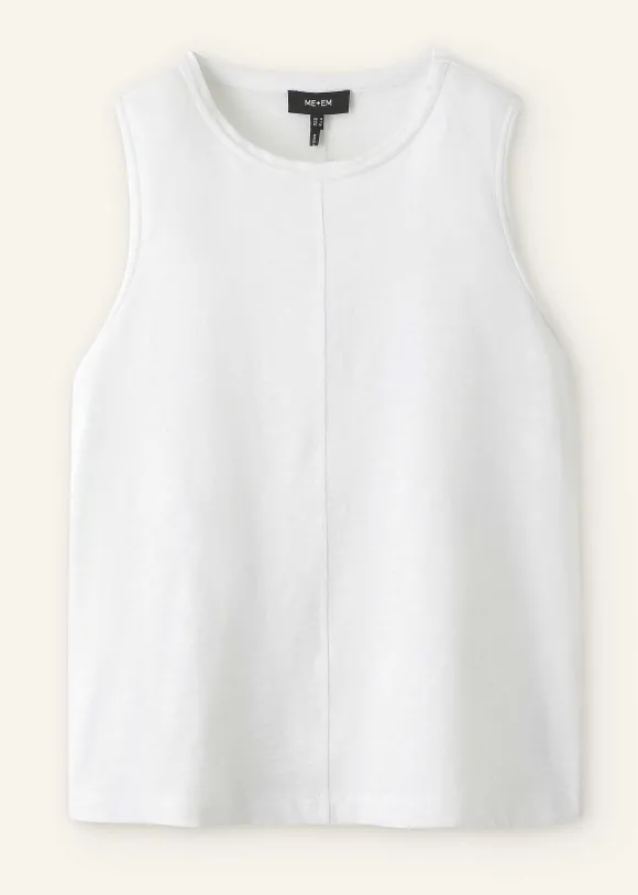 Slub Crew Neck Swing Vest
