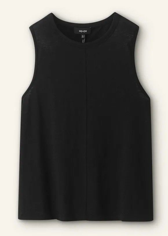 Slub Crew Neck Swing Vest