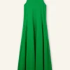 Slub Jersey Halterneck Maxi Dress