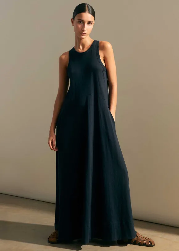 Slub Jersey Halterneck Maxi Dress