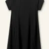 Slub Jersey Raglan Seam Short Swing Dress