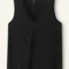 Slub V-Neck Swing Vest