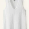 Slub V-Neck Swing Vest