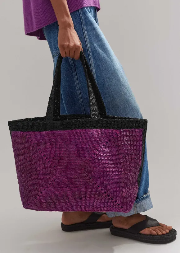Soft Raffia Tote