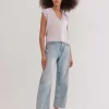 Soft-Touch Rib Cotton Knit Vest