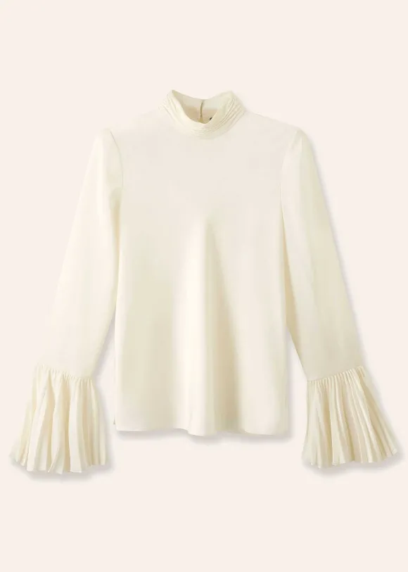 Statement Pleat Sleeve Top