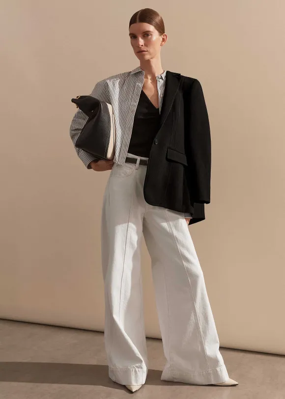 Stripe Boxy Crop Shirt