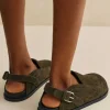 Suede Clog