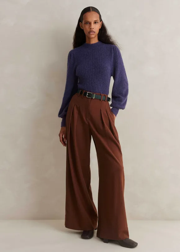 Superfine Alpaca Pouf Sleeve Jumper