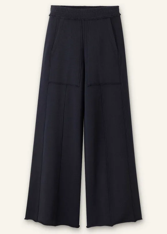 Sweatshirting Wide-Leg Trouser
