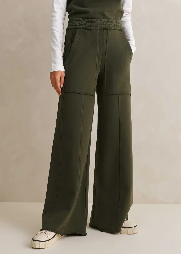 Sweatshirting Wide-Leg Trouser