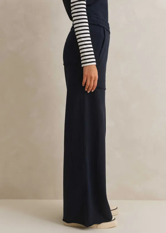 Sweatshirting Wide-Leg Trouser