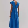Tailored Flare Midi Dress
