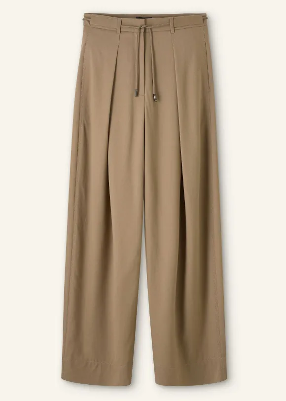 Tailored Wide Tapered Trouser + Belt