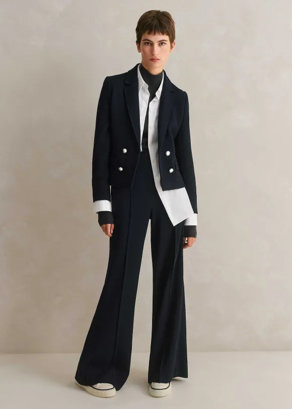 Textured Bracelet Sleeve Contour Jacket