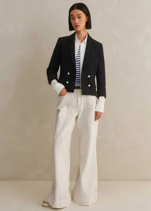 Textured Bracelet Sleeve Contour Jacket