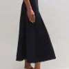 Textured Cotton-Blend Skirt