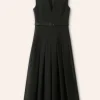 Textured Midi Dress + Belt
