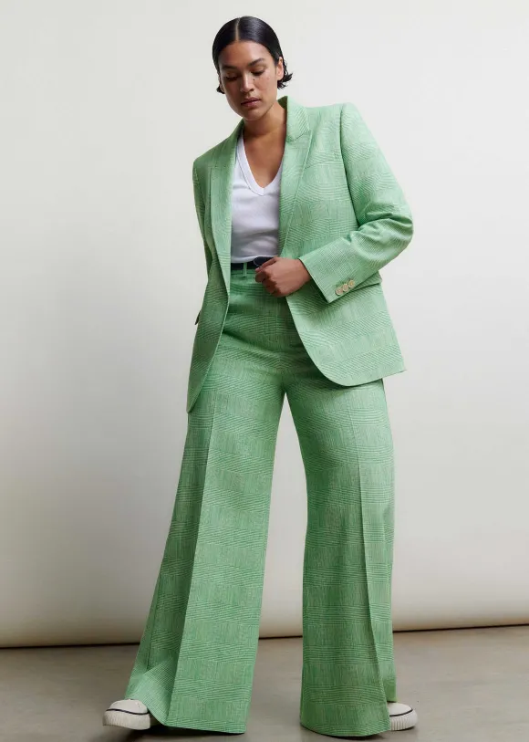 Textured Prince Of Wales Check Suit