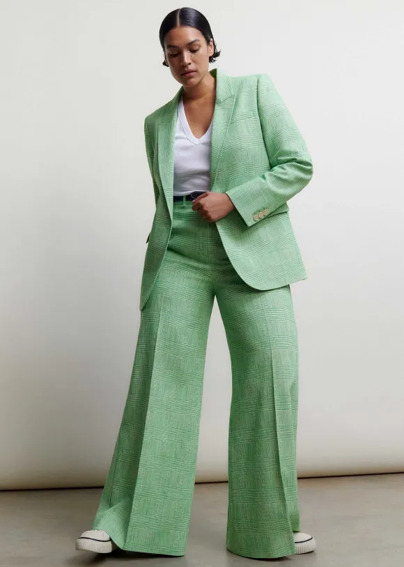 Textured Prince Of Wales Check Man Pant