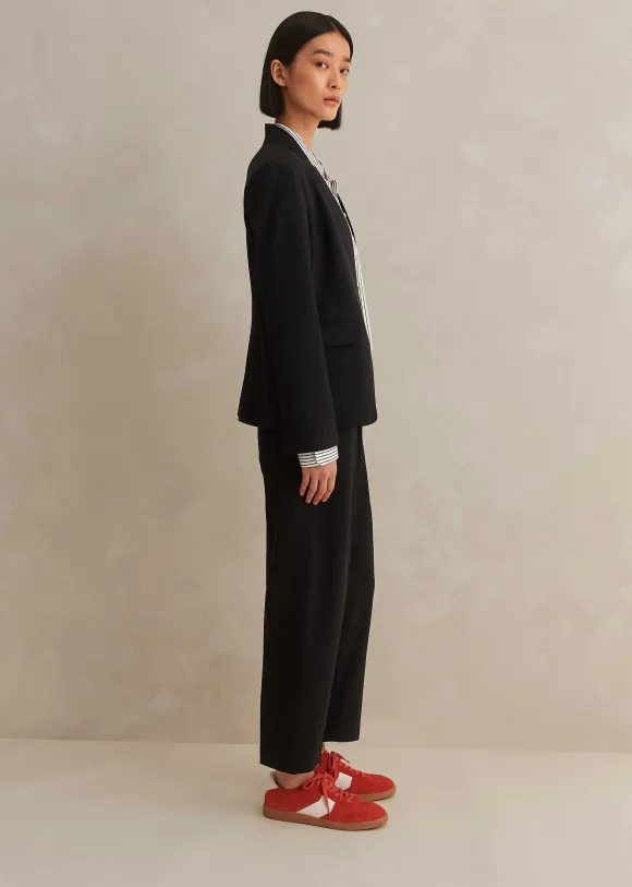 Textured Tailoring Tapered Trouser Suit