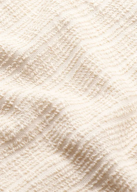 Textured V-Neck Top