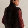 Toscana Shearling Reversible Cropped Gilet