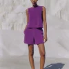 Towelling Crop Top