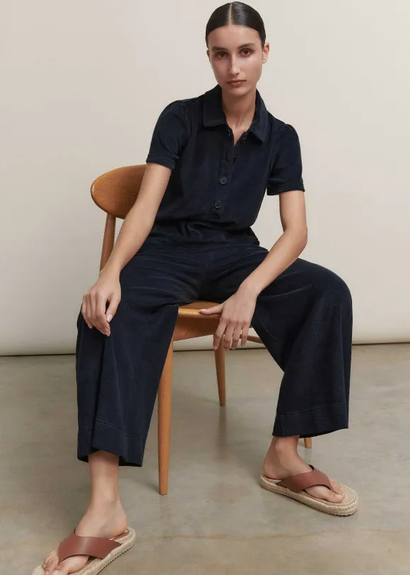 Towelling Polo Top + Trouser Co-Ord
