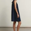 Towelling Sleeveless Swing Dress