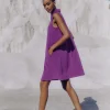 Towelling Sleeveless Swing Dress